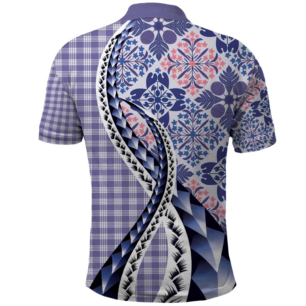 Aloha Vintage Palaka Floral Hawaiian Quilt Polo Shirt Poni Motif - Polynesian Pride