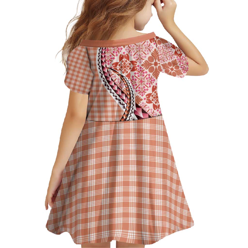 Aloha Vintage Palaka Floral Hawaiian Quilt Family Matching Summer Maxi Dress and Hawaiian Shirt Ulaula Motif - Polynesian Pride