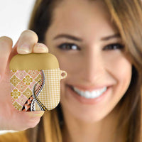 Aloha Vintage Palaka Floral Hawaiian Quilt AirPods Case Melemele Motif - Polynesian Pride