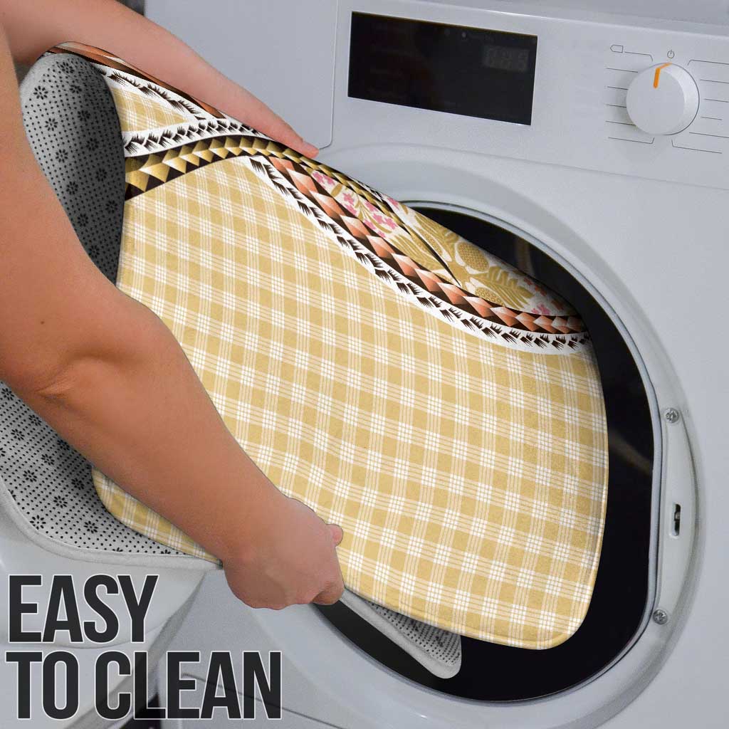 Aloha Vintage Palaka Floral Hawaiian Quilt Bathroom Set Melemele Motif - Polynesian Pride