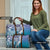 Aloha Vintage Plumeria Hawaiian Tapa Pattern Travel Bag Blue Hawaiian Tapa Pattern - Polynesian Pride