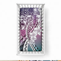 Aloha Vintage Plumeria Hawaiian Tapa Pattern Baby Bed Cover Gradient Hawaiian Tapa Pattern LT9 28 × 52 in Gradient - Polynesian Pride