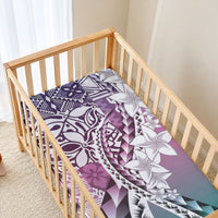 Aloha Vintage Plumeria Hawaiian Tapa Pattern Baby Bed Cover Gradient Hawaiian Tapa Pattern LT9 - Polynesian Pride