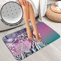 Aloha Vintage Plumeria Hawaiian Tapa Pattern Bathroom Set Gradient Hawaiian Tapa Pattern - Polynesian Pride