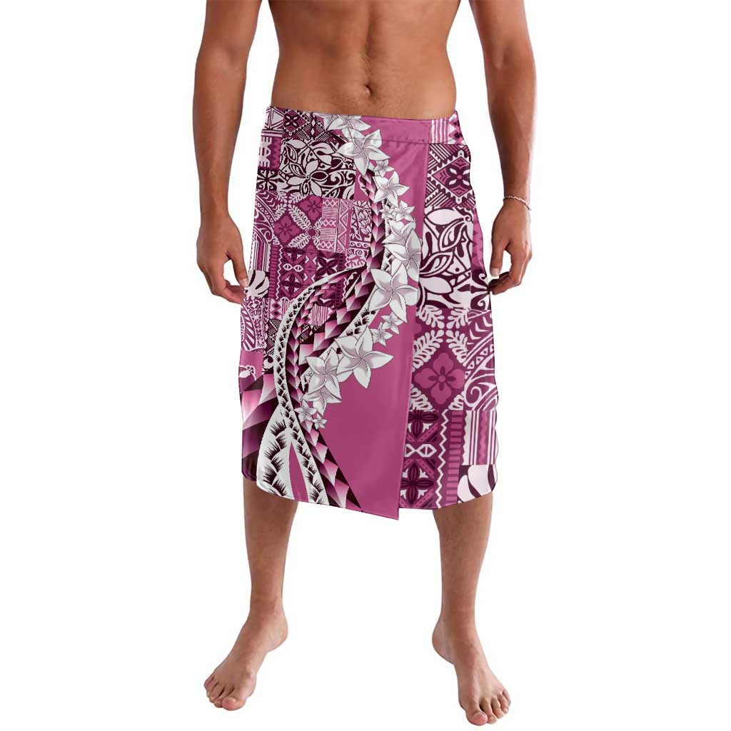 Aloha Vintage Plumeria Hawaiian Tapa Pattern Lavalava Pink Hawaiian Tapa Pattern - Polynesian Pride