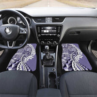 Aloha Vintage Plumeria Hawaiian Tapa Pattern Car Mats Purple Hawaiian Tapa Pattern - Polynesian Pride