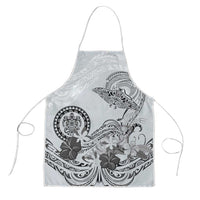 Polynesian Manta Ray Apron Gray Floral Turtle Tattoo - Polynesian Pride