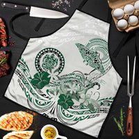 Polynesian Manta Ray Apron Green Floral Turtle Tattoo - Polynesian Pride