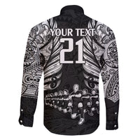 Custom New Zealand Rugby Family Matching Long Sleeve Bodycon Dress and Hawaiian Shirt Black Haka Dance With NZ Champions History LT9 - Polynesian Pride