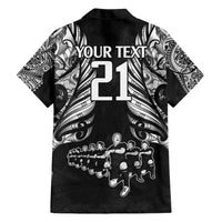 Custom New Zealand Rugby Hawaiian Shirt Black Haka Dance With NZ Champions History LT9 - Polynesian Pride