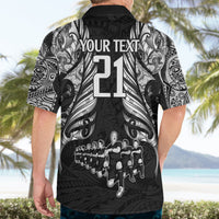 Custom New Zealand Rugby Hawaiian Shirt Black Haka Dance With NZ Champions History LT9 - Polynesian Pride