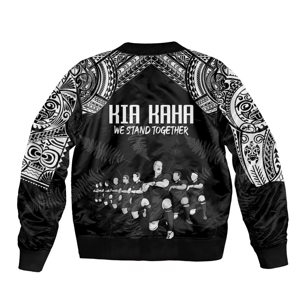 NZ Rugby Bomber Jacket Kapa Opango Maori Haka With Years of The All Black Champions LT9 - Polynesian Pride