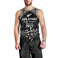 NZ Rugby Men Tank Top Kapa Opango Maori Haka With Years of The All Black Champions LT9 - Polynesian Pride