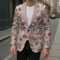 Beige Paniolo Palaka Hawaiian Cowgirl Christmas Blazer - Polynesian Pride