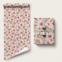 Beige Paniolo Palaka Hawaiian Cowgirl Christmas Wrapping Paper - Polynesian Pride