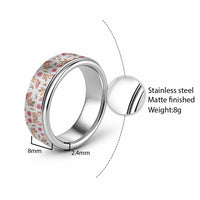 Gray Paniolo Palaka Hawaiian Cowgirl Christmas Classic Ring - Polynesian Pride