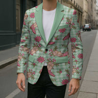 Green Paniolo Palaka Hawaiian Cowgirl Christmas Blazer - Polynesian Pride