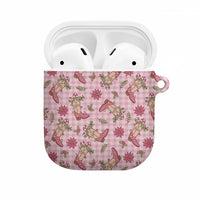 Pink Paniolo Palaka Hawaiian Cowgirl Christmas AirPods Case - Polynesian Pride