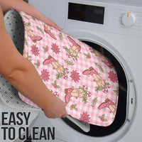 Pink Paniolo Palaka Hawaiian Cowgirl Christmas Bathroom Set - Polynesian Pride