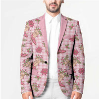 Pink Paniolo Palaka Hawaiian Cowgirl Christmas Blazer - Polynesian Pride