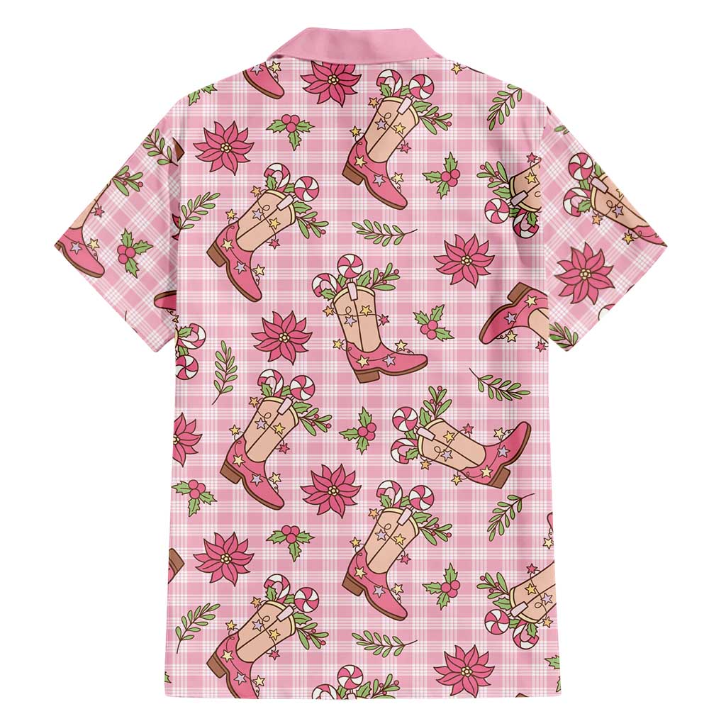 Pink Paniolo Palaka Hawaiian Cowgirl Christmas Family Matching Summer Maxi Dress and Hawaiian Shirt LT9 - Polynesian Pride