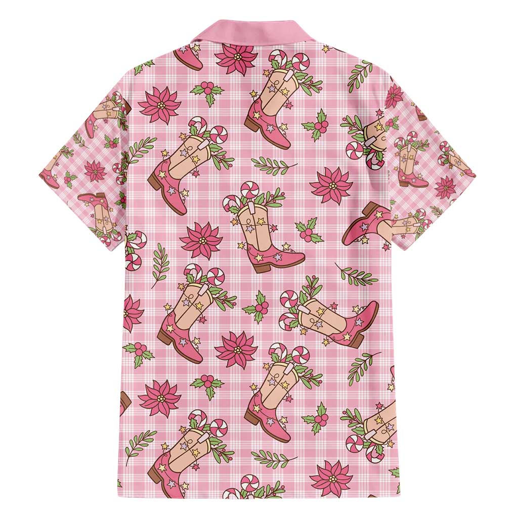 Pink Paniolo Palaka Hawaiian Cowgirl Christmas Hawaiian Shirt - Polynesian Pride