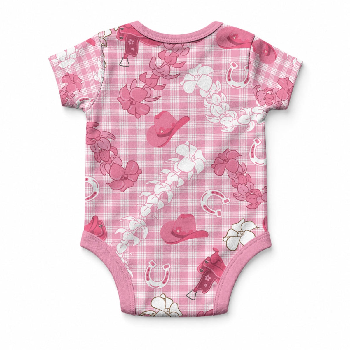 Paniolo Palaka Hawaiian Cowgirl Baby Onesie LT9 - Polynesian Pride