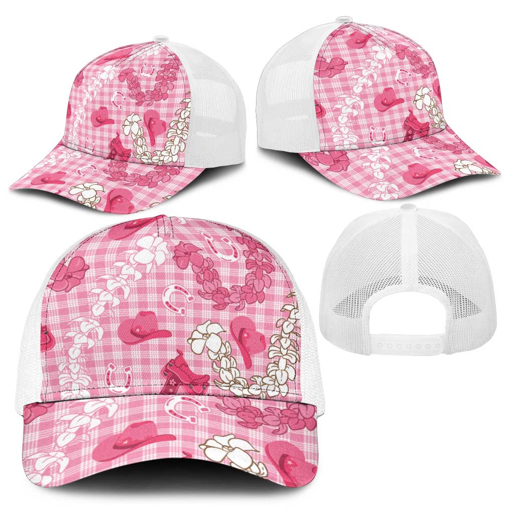 Paniolo Palaka Hawaiian Cowgirl Baseball Net Cap - Polynesian Pride