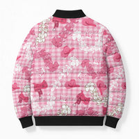 Paniolo Palaka Hawaiian Cowgirl Bomber Puffer Jacket - Polynesian Pride