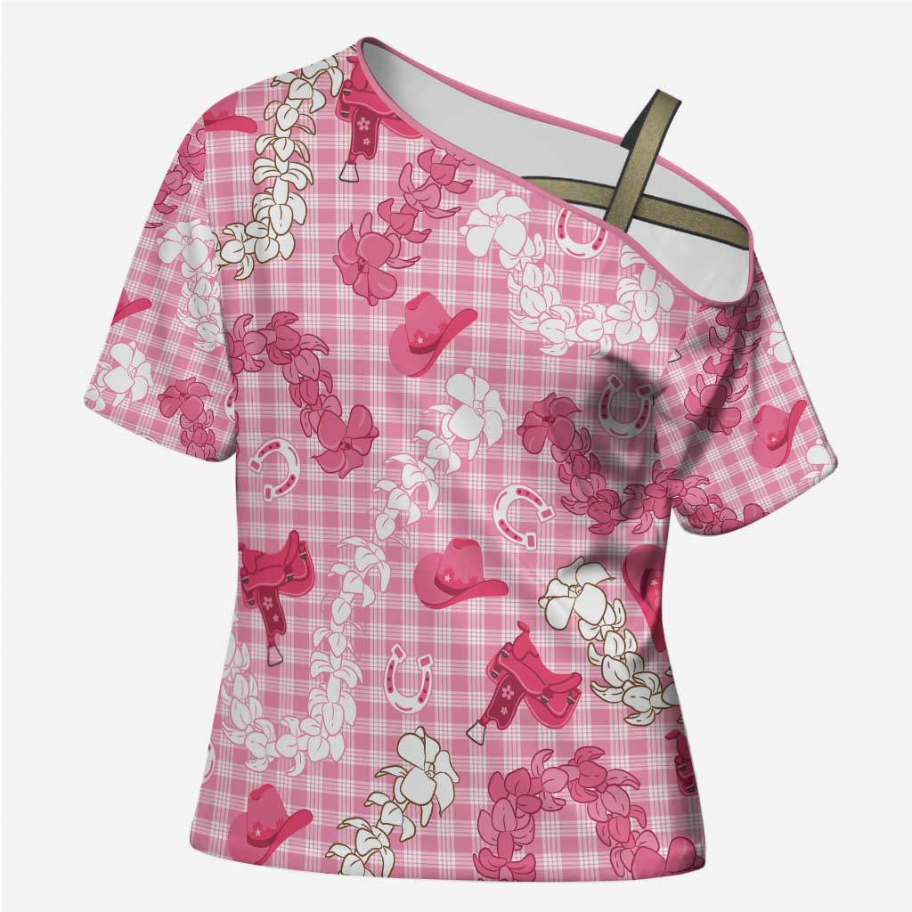 Paniolo Palaka Hawaiian Cowgirl Cross Shoulder Shirt - Polynesian Pride
