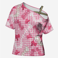 Paniolo Palaka Hawaiian Cowgirl Cross Shoulder Shirt - Polynesian Pride