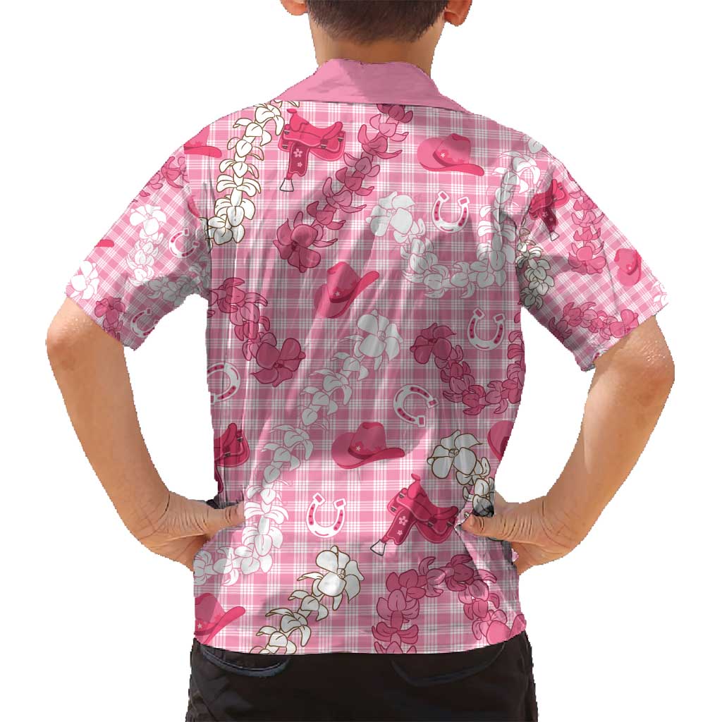 Paniolo Palaka Hawaiian Cowgirl Family Matching Puletasi and Hawaiian Shirt - Polynesian Pride