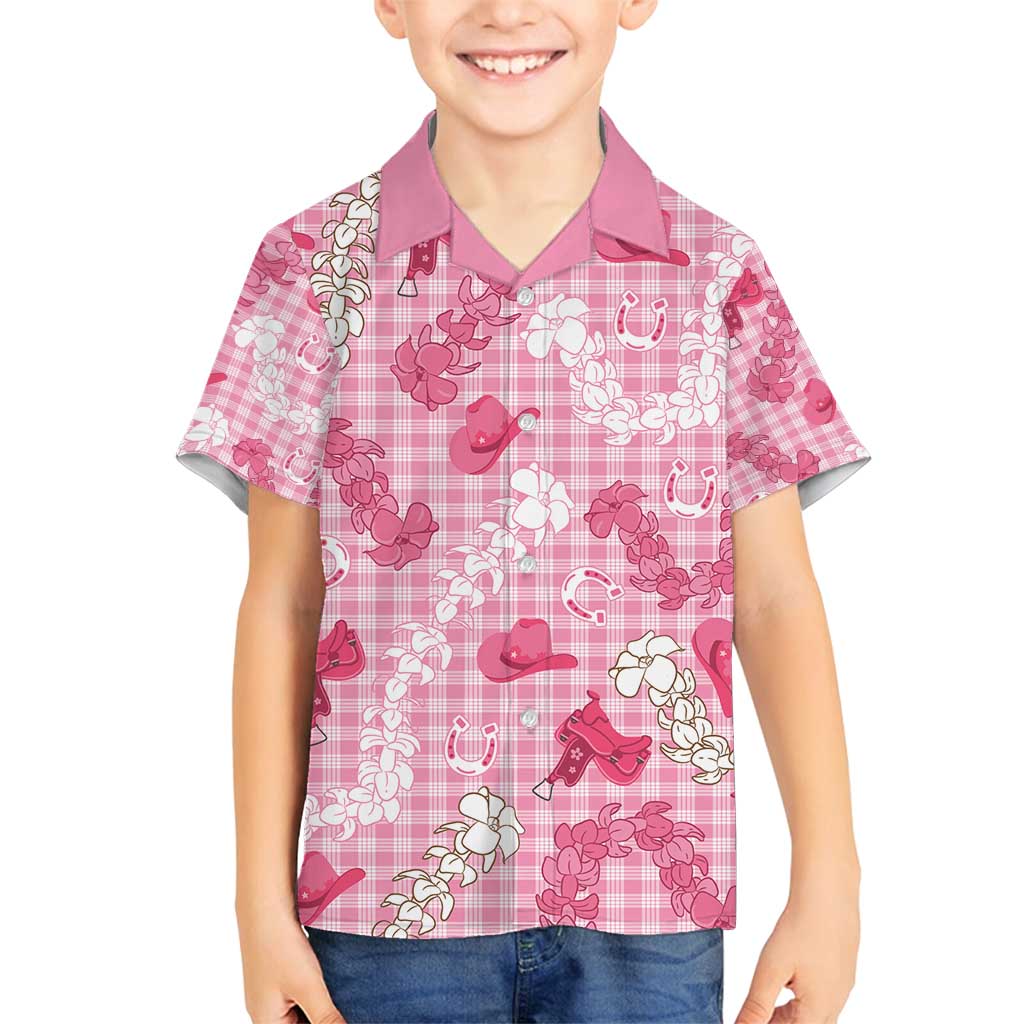 Paniolo Palaka Hawaiian Cowgirl Family Matching Puletasi and Hawaiian Shirt - Polynesian Pride