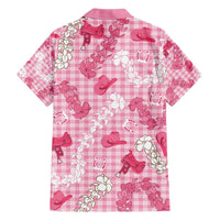 Paniolo Palaka Hawaiian Cowgirl Family Matching Short Sleeve Bodycon Dress and Hawaiian Shirt - Polynesian Pride