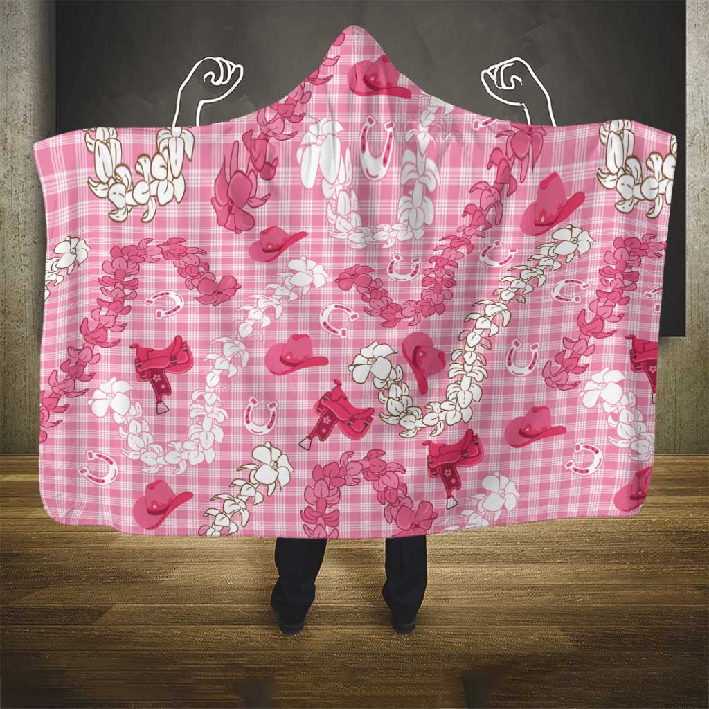 Paniolo Palaka Hawaiian Cowgirl Hooded Blanket - Polynesian Pride