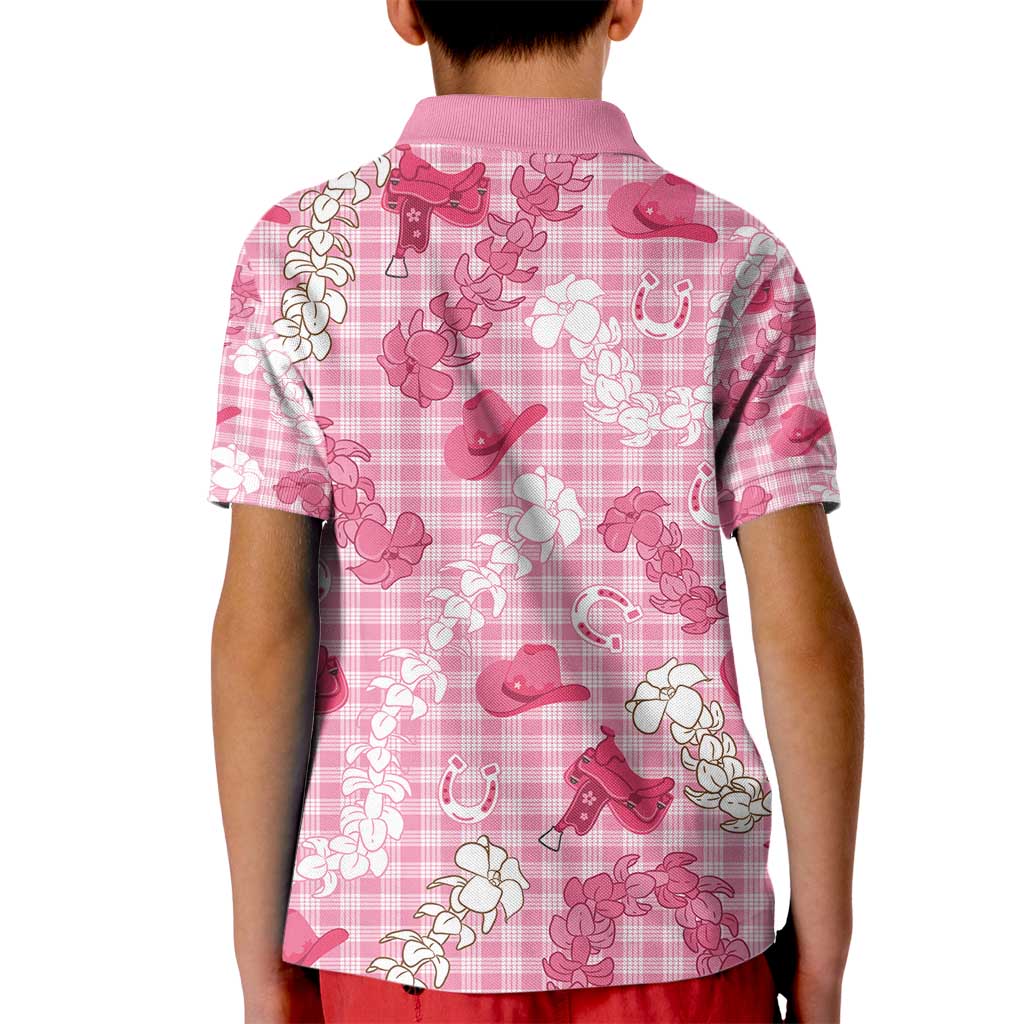 Paniolo Palaka Hawaiian Cowgirl Kid Polo Shirt - Polynesian Pride