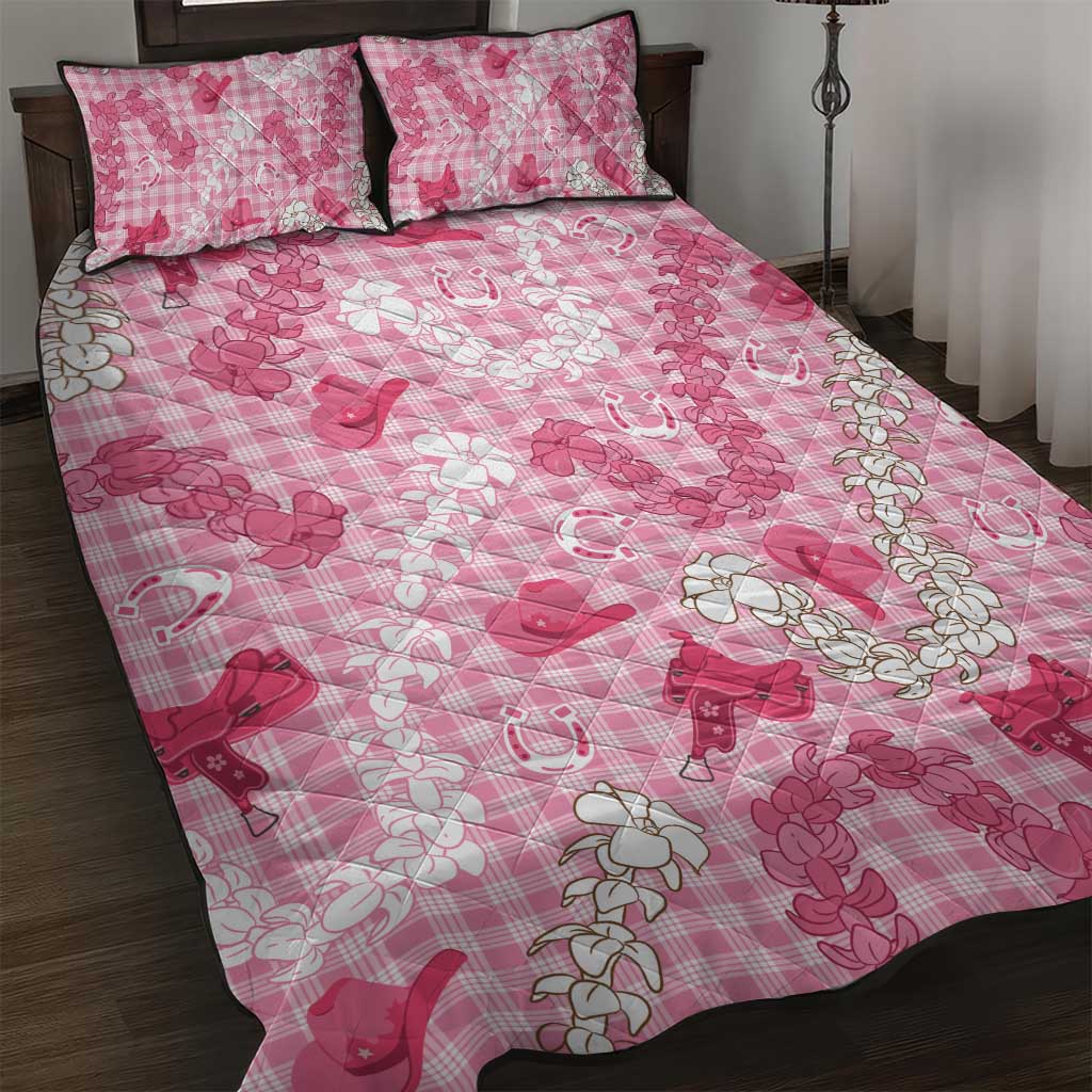 Paniolo Palaka Hawaiian Cowgirl Quilt Bed Set - Polynesian Pride