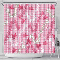 Paniolo Palaka Hawaiian Cowgirl Shower Curtain - Polynesian Pride