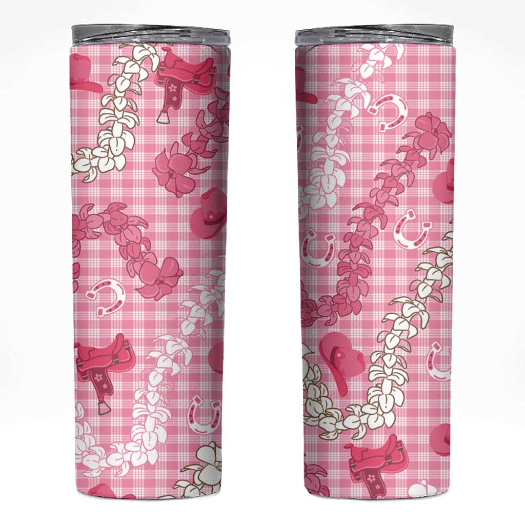 Paniolo Palaka Hawaiian Cowgirl Skinny Tumbler - Polynesian Pride