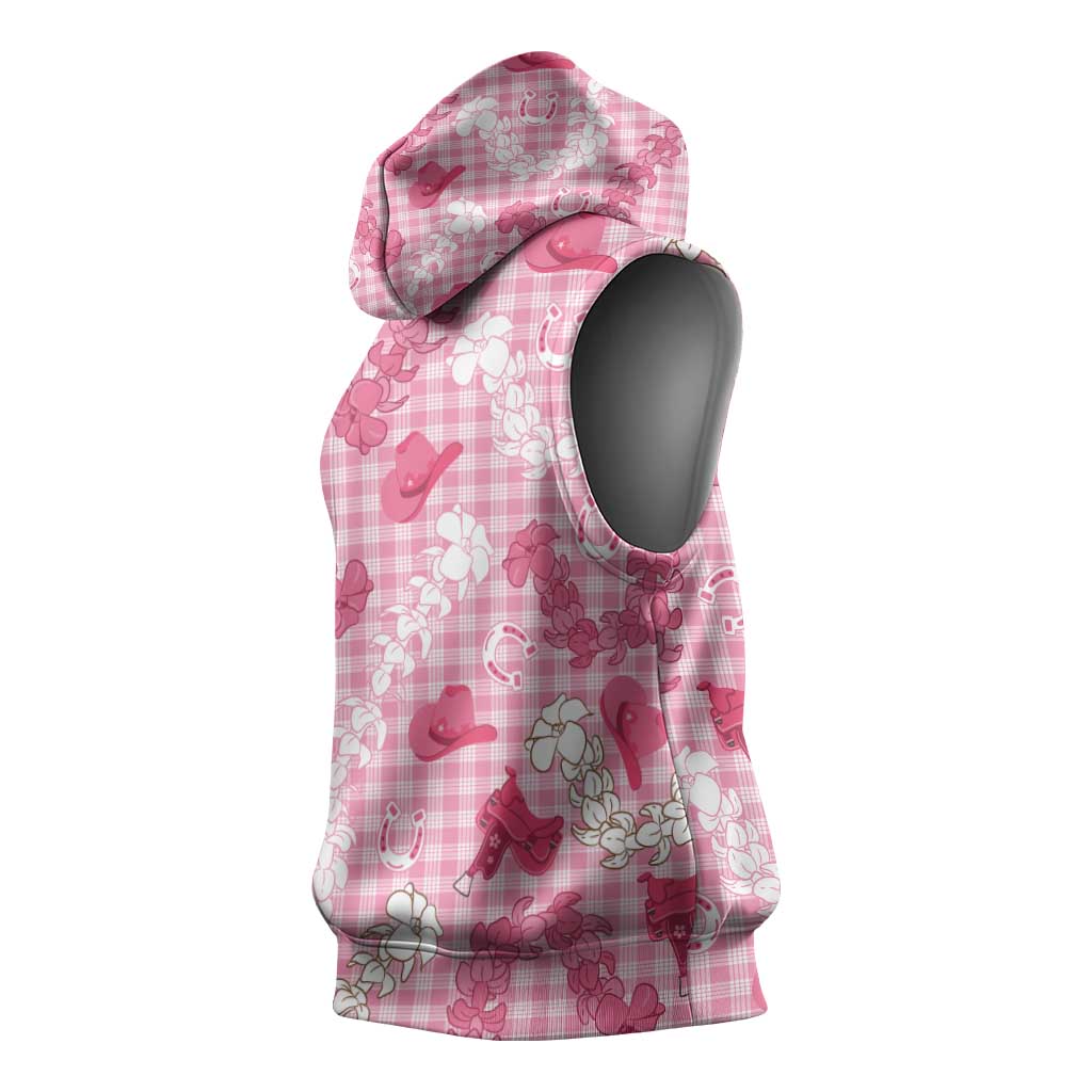 Paniolo Palaka Hawaiian Cowgirl Sleeveless Hoodie - Polynesian Pride