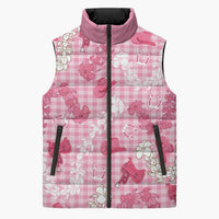 Paniolo Palaka Hawaiian Cowgirl Sleeveless Puffer Jacket - Polynesian Pride