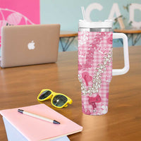 Paniolo Palaka Hawaiian Cowgirl Tumbler With Handle - Polynesian Pride