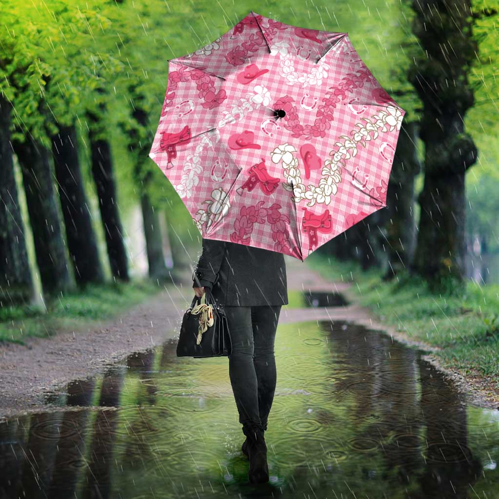Paniolo Palaka Hawaiian Cowgirl Umbrella - Polynesian Pride