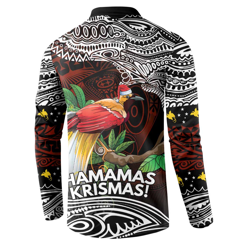 Papua New Guinea Christmas Button Sweatshirt - Polynesian Pride