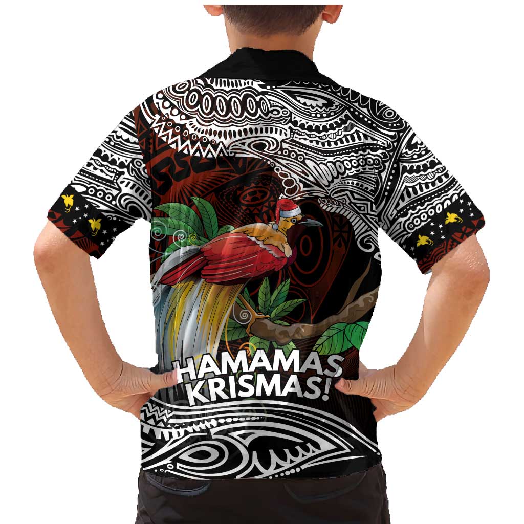 Papua New Guinea Christmas Family Matching Mermaid Dress and Hawaiian Shirt - Polynesian Pride