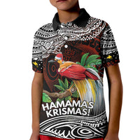 Papua New Guinea Christmas Kid Polo Shirt - Polynesian Pride