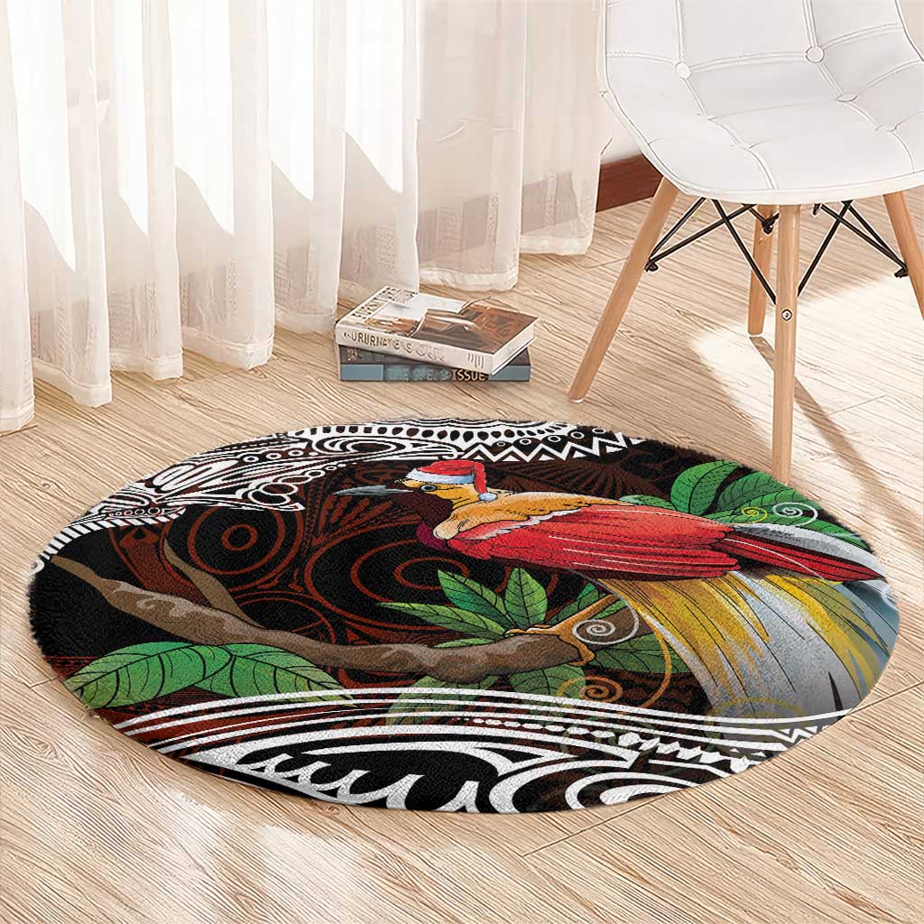 Papua New Guinea Christmas Round Carpet - Polynesian Pride
