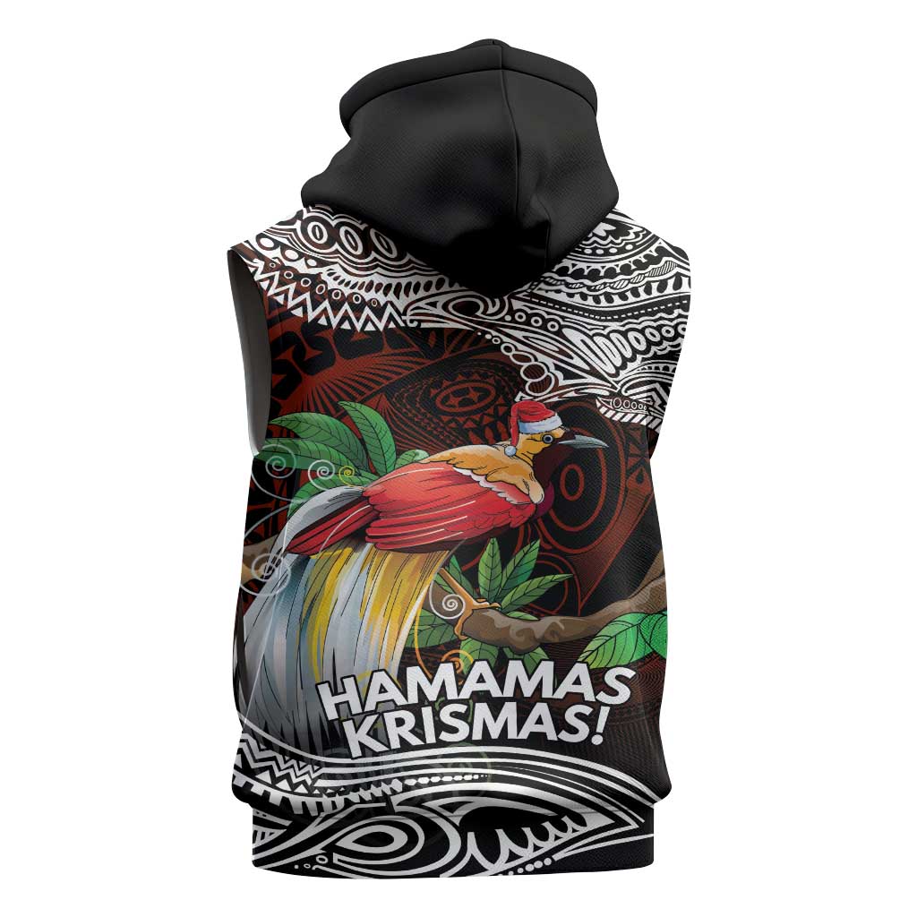 Papua New Guinea Christmas Sleeveless Hoodie - Polynesian Pride