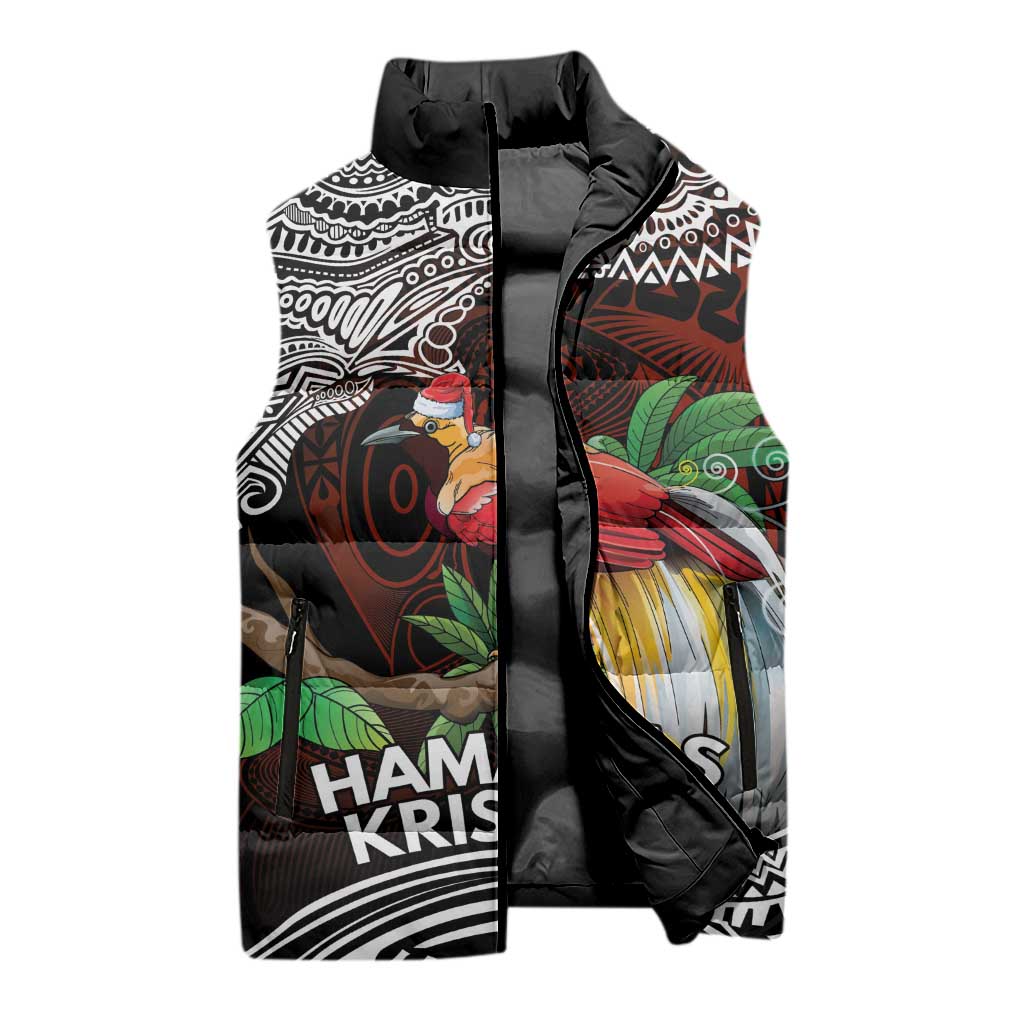 Papua New Guinea Christmas Sleeveless Puffer Jacket - Polynesian Pride