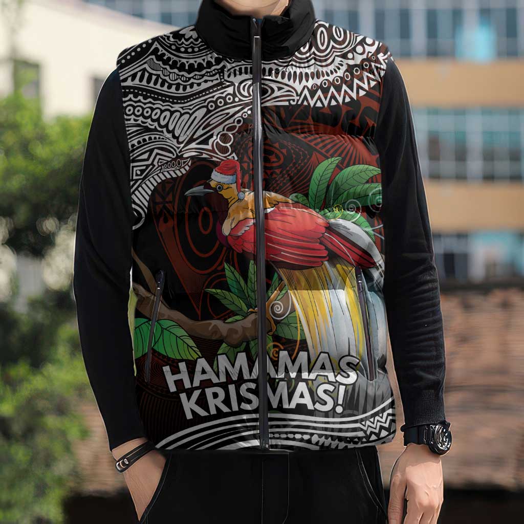 Papua New Guinea Christmas Sleeveless Puffer Jacket - Polynesian Pride